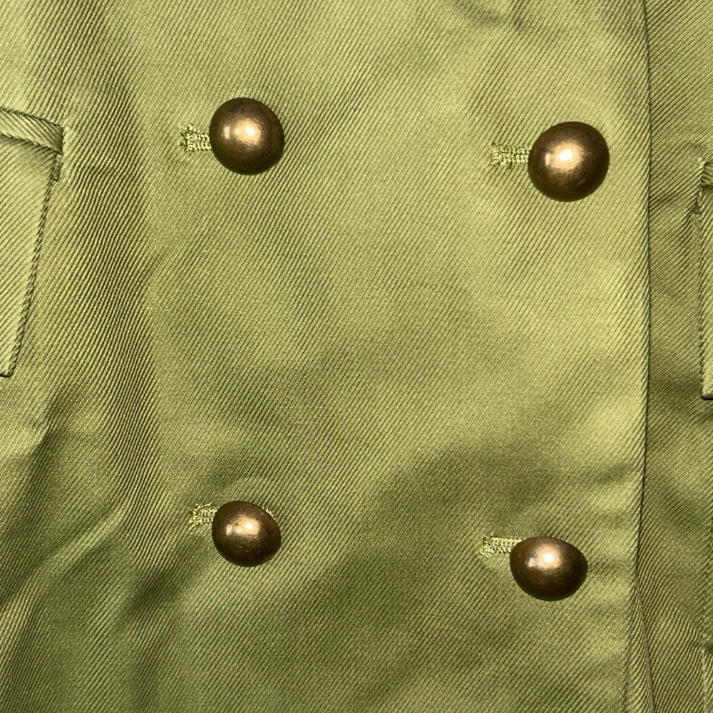 NWOT G.I.L.I Olive military style dress - Picture 3 of 7